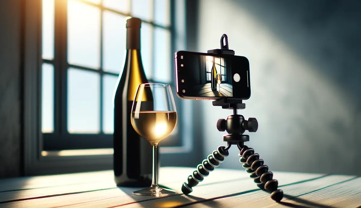 PhotoVibe Studio creative photography workspace with backdrop and camera accessories
