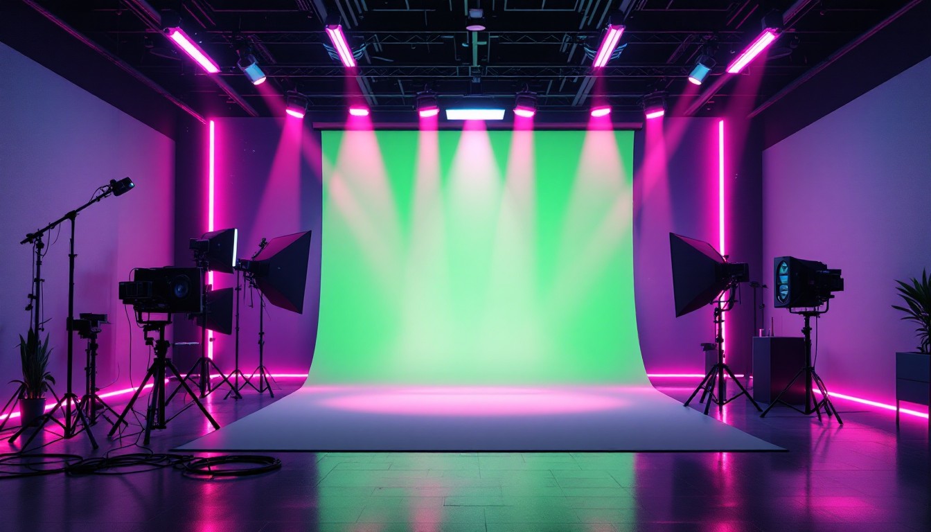 PhotoVibe Studio photographer working with professional camera equipment in a creative studio